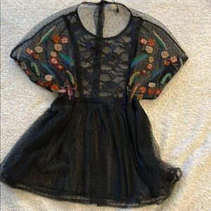 Zara Black Lace Top